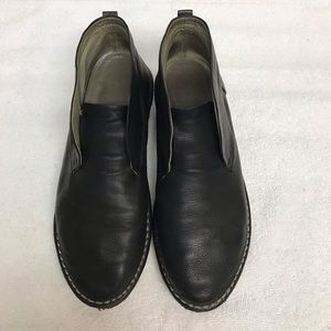 Marsell Black Leather Italian Ankle Boots Loafers 37 Marsey